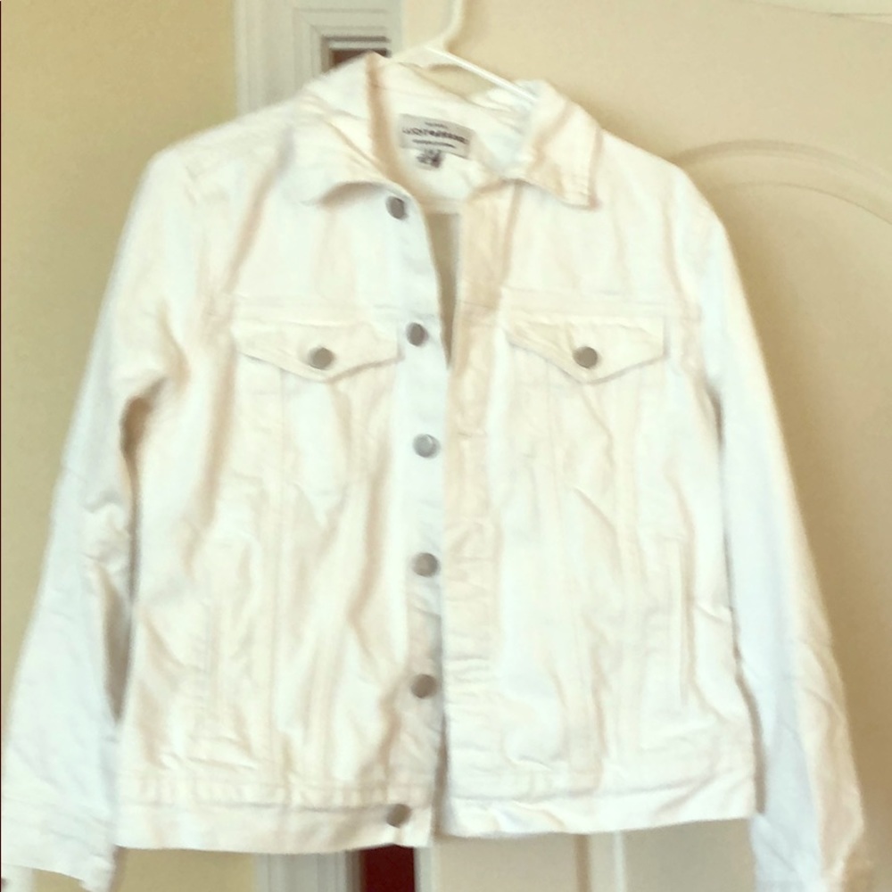 Brand new Lucky Brand white denim jacket